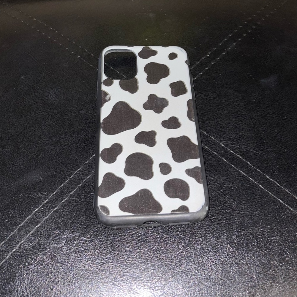 Amazon Black and White Cow Print iPhone Case